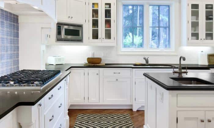 white-cabinets-with-black-granite-countertops