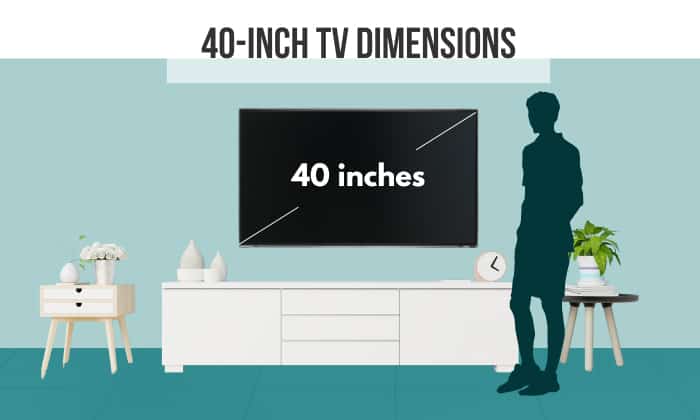 40 inch tv dimensions