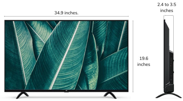 40 Inch Tv Dimensions Guide Width Height And Depth