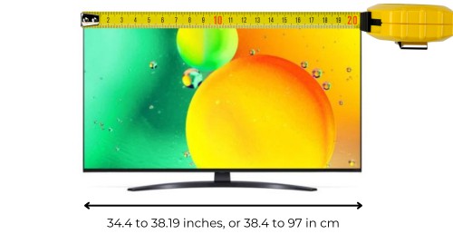 Width-of-43-inch-tv