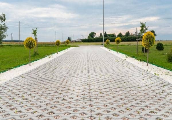 fill-openwork-concrete-pavers-with-gravel