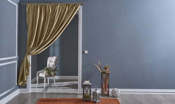 gold-curtain-with-gray-walls