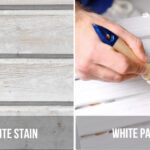 White stain vs white paint