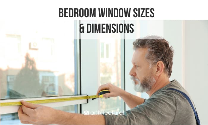 bedroom window sizes & dimensions
