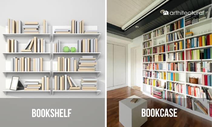 bookshelf vs bookcase