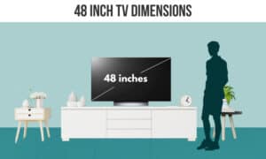 48 inch tv dimensions