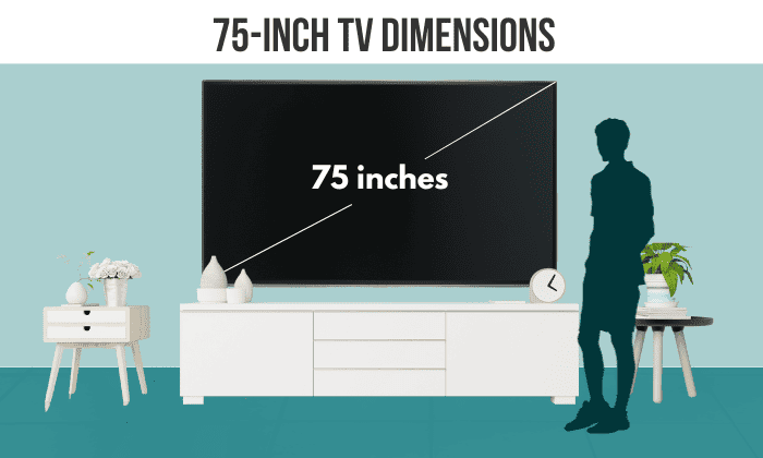 75 inch tv dimensions