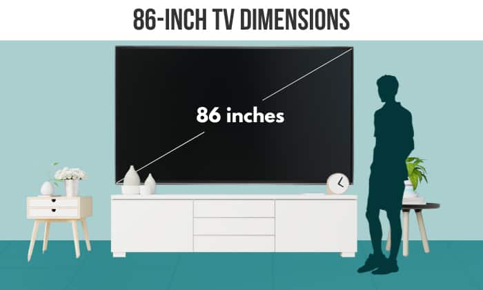 86 Inch TV Dimensions: With Stand vs Without Stand