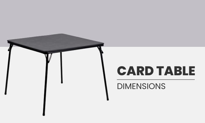 Card Table Dimensions: Standard and Custom Sizes