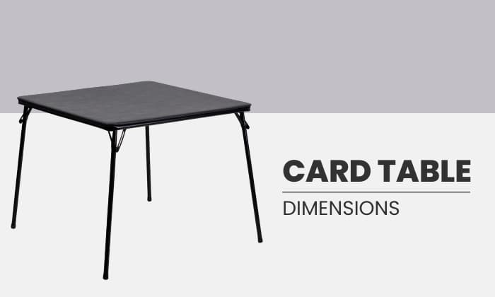 Card Table Dimensions