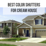 best color shutters for cream house