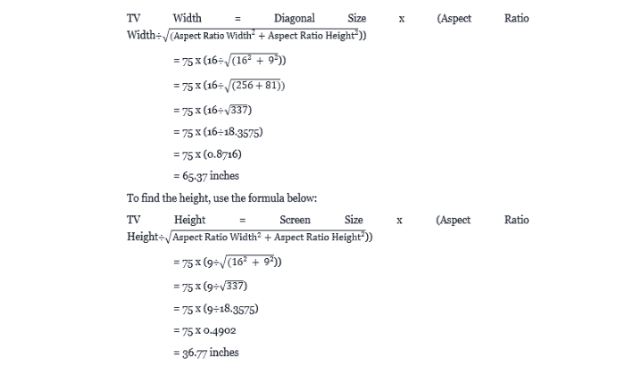 formula-to-calculate-TV-dimensions