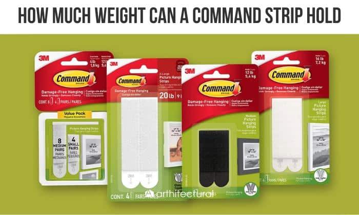 how much weight can a command strip hold